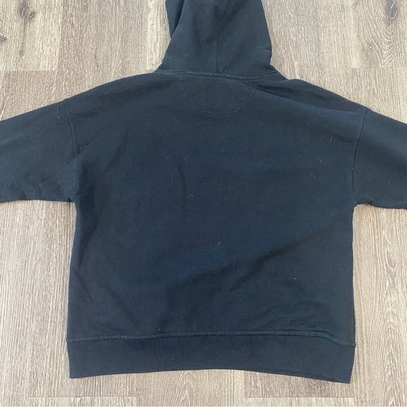CHAMPION men’s black hoodie size small casual slightly faded - Picture 7 of 7